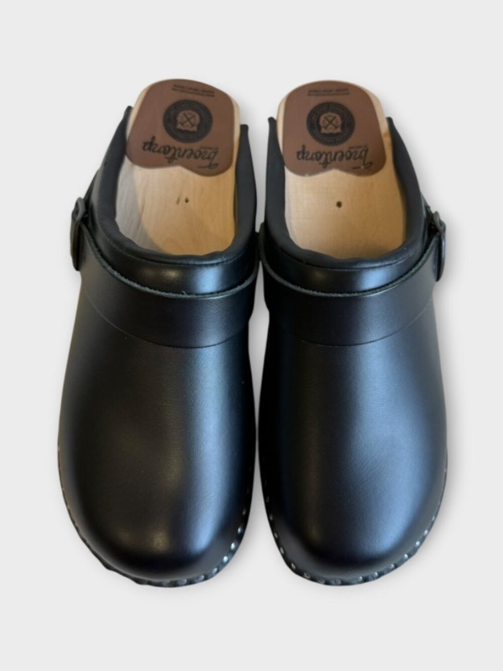 NWOT Troentorp Swedish Clog Johansson Black Leather EU 37